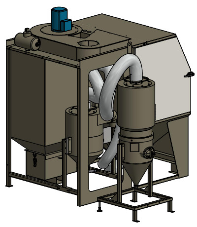 Pressure- and Injector blast cabinet